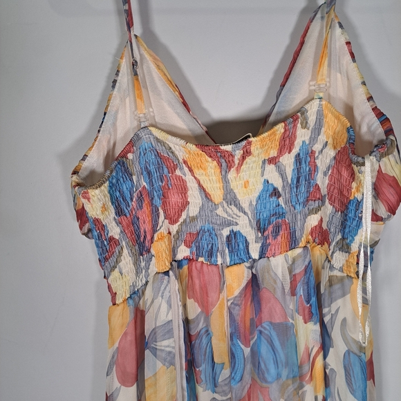 Y2k Maccine Colourful Baby Doll Mid Length Dress Size Medium - Picture 5 of 7